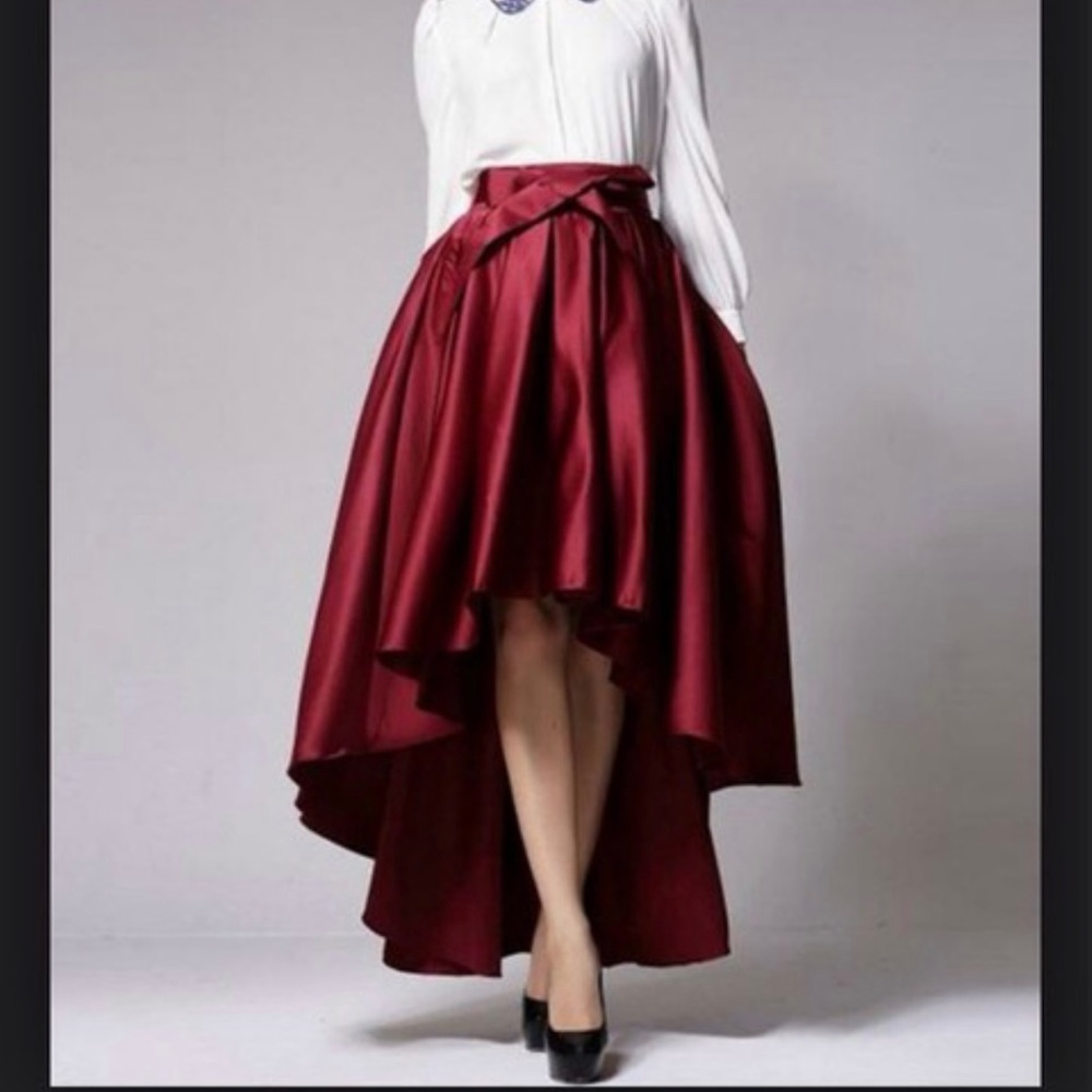 High and low skirt